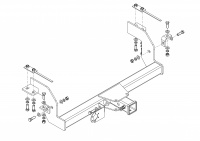 Фаркоп SZ 13 для Suzuki Jimny (NEW) 2019-, Автос, нагрузка 1200/75 кг. БЕЗ подрезки бампера от магазина ФаркопРос